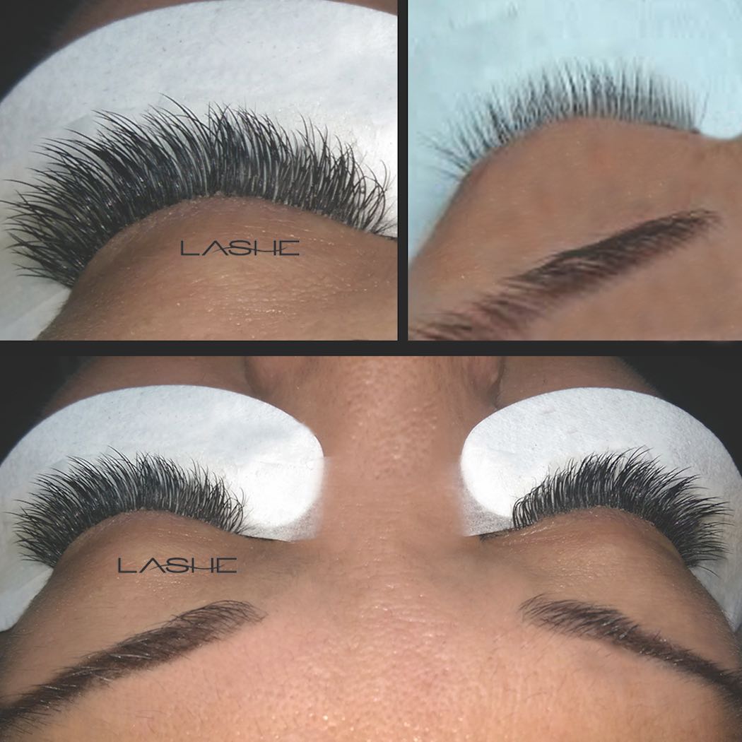 Eyelash extensions before and after6